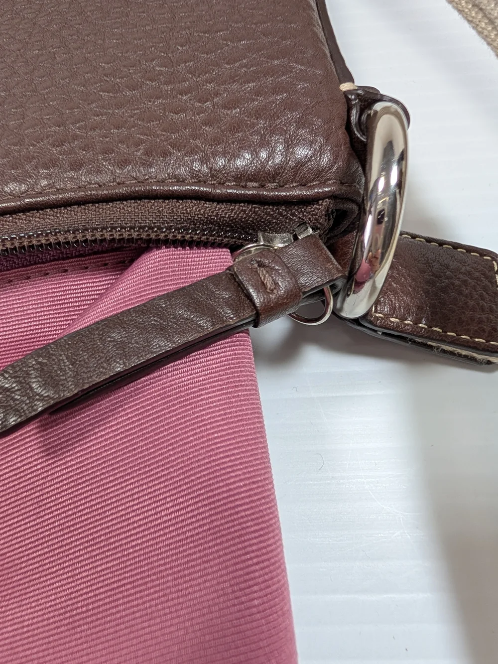 Coach Chocolate Brown Pebbled Leatherman Chelsea Crossbody Turnlock Purse Strap